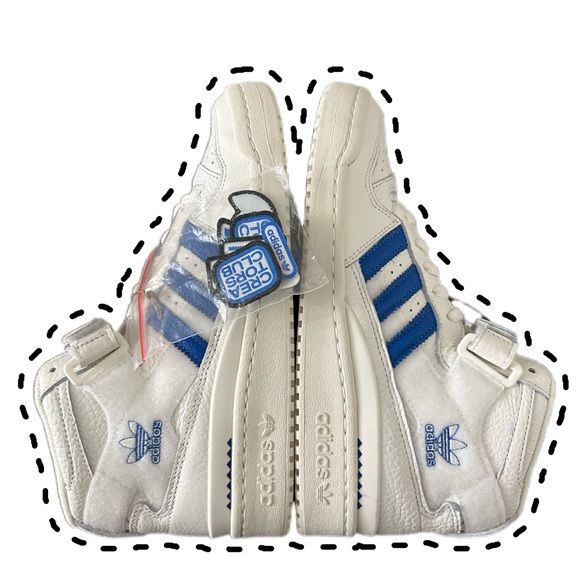 Adidas Forum Mid White Blue Bird 2021 - Size M 7.5 W 9 - Picture 5 of 5